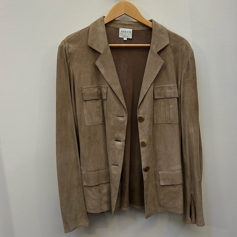 Vintage Armani Suede Jacket!